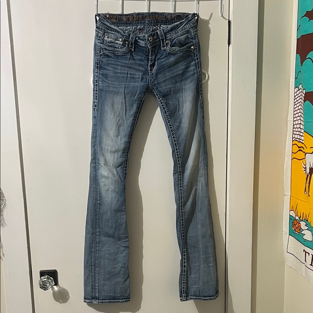 Rock Revival Faded Blue Boot Cut Jeans